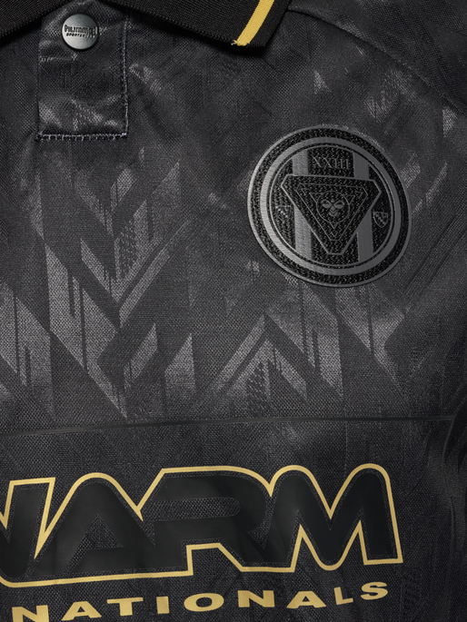 hmlLOOSE BAY SOCCER JERSEY S/S, BLACK, packshot