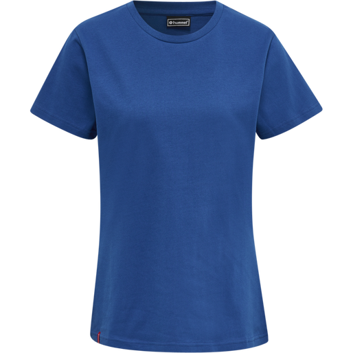 hmlRED BASIC T-SHIRT S/S WOMAN, TRUE BLUE, packshot