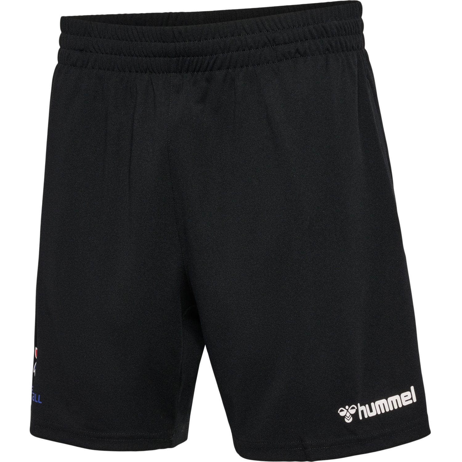 FFHB REFEREE POLY SHORTS, BLACK W/LOGO, packshot
