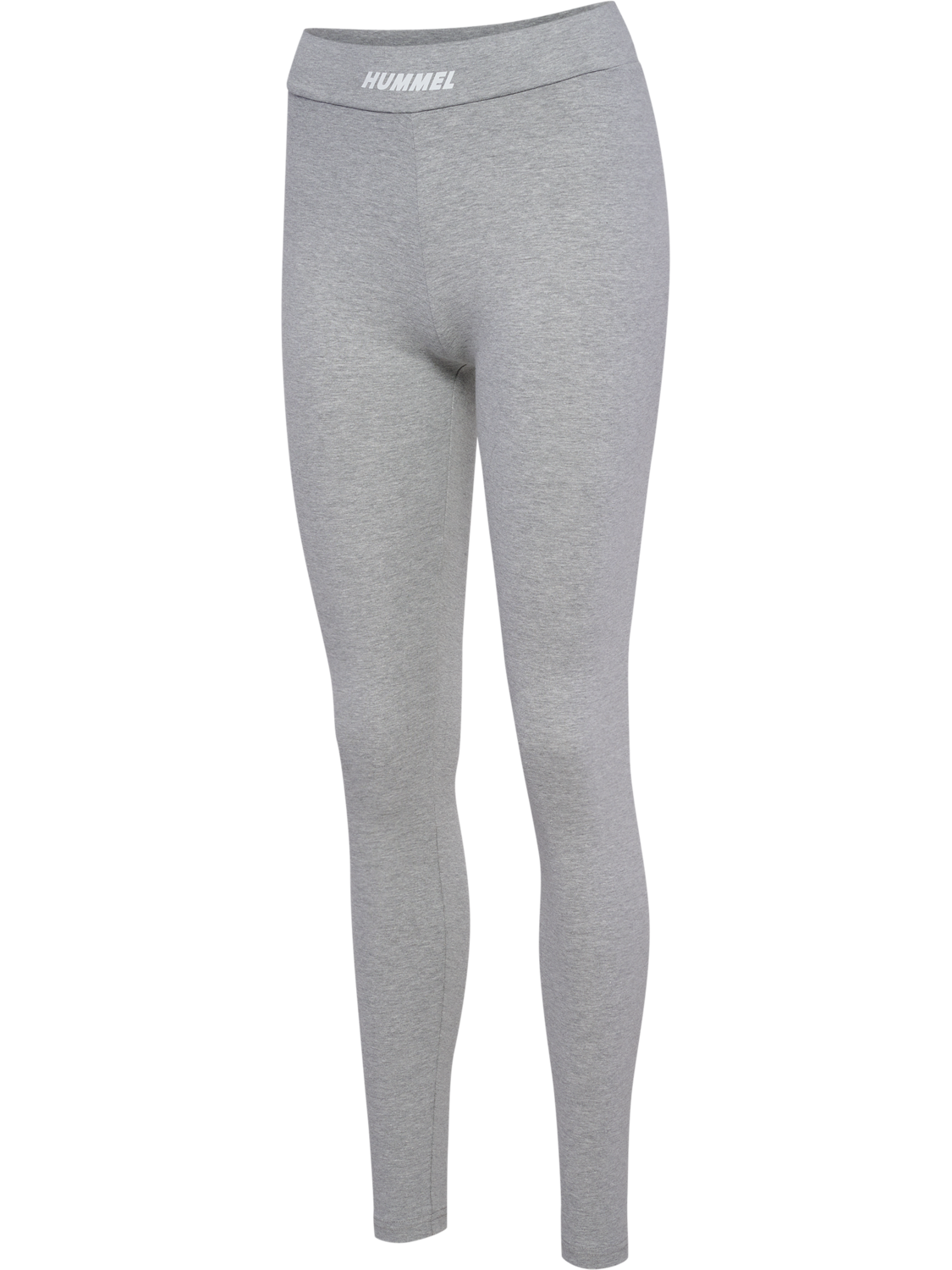 hmlELEMENTAL COTTON HW TIGHTS, GREY MELANGE, packshot