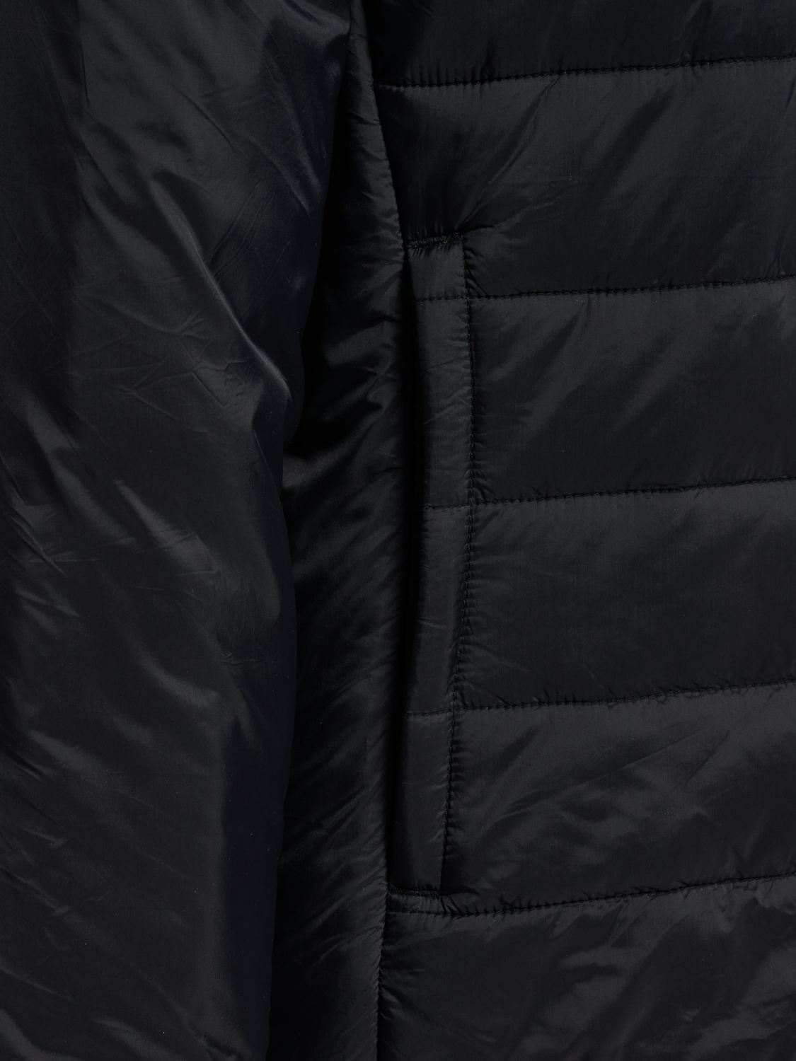 hmlGO QUILTED HOOD JACKET WOMAN, BLACK, packshot