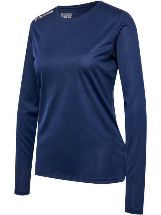 hmlRUN JERSEY L/S WOMAN, BLACK IRIS, packshot