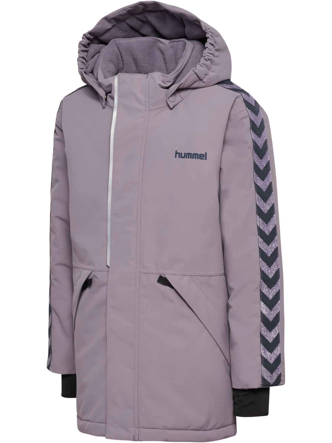 hmlJR CHEVRON SNOW JACKET WP 10K, GRAY RIDGE, packshot