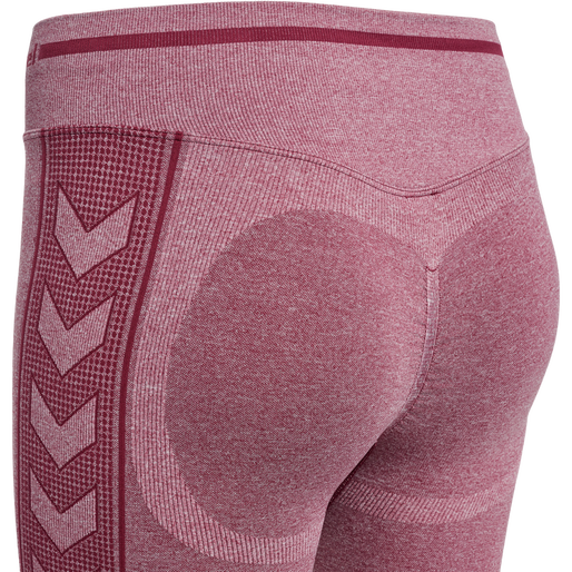 hmlMT LULU SEAMLESS SCRUNCH TIGHTS, CABERNET MELANGE, packshot