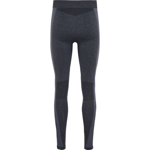 hmlMT JUSTIN SEAMLESS TIGHTS, BLACK/ASPHALT MELANGE hmlMT JUSTIN SEAMLESS TIGHTS, BLACK/ASPHALT MELANGE, packshot