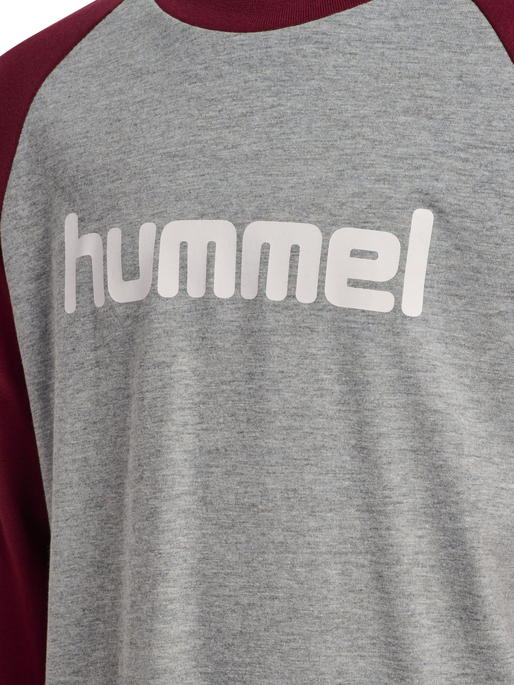 hmlJR LOGO T-SHIRT L/S, CHOCOLATE TRUFFLE, packshot