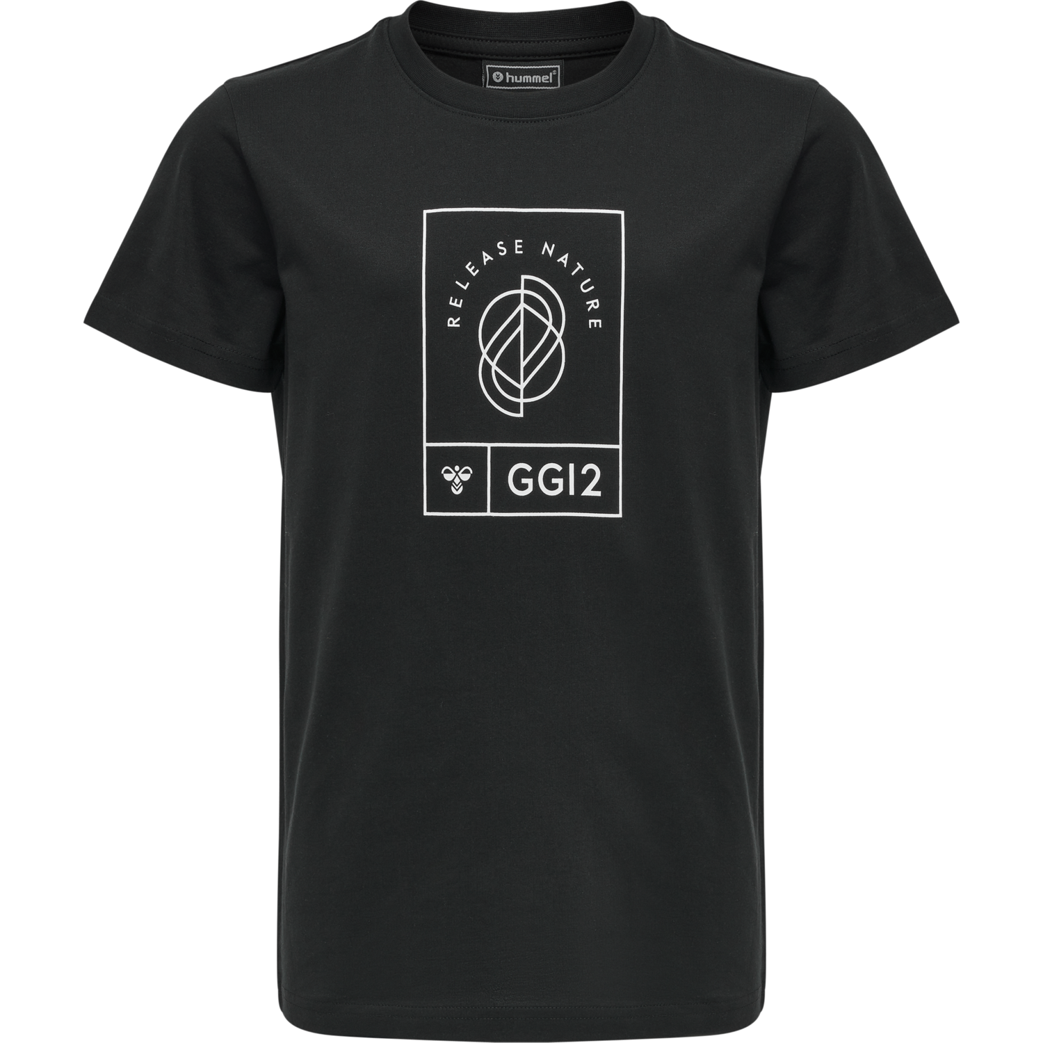 hmlGG12 T-SHIRT S/S KIDS, BLACK, packshot