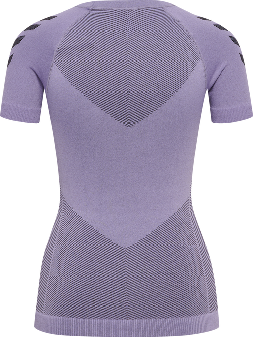 HUMMEL FIRST SEAMLESS JERSEY S/S W, LAVENDER MELANGE HUMMEL FIRST SEAMLESS JERSEY S/S W, LAVENDER MELANGE, packshot