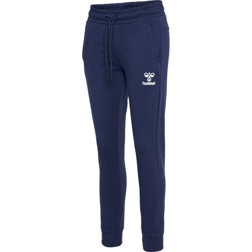 hmlNONI 2.0 REGULAR PANTS, PEACOAT, packshot