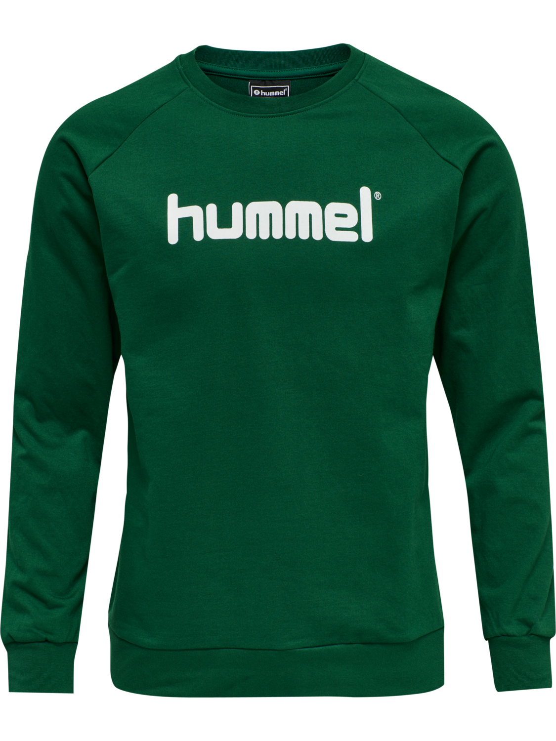 HMLGO COTTON LOGO SWEATSHIRT WOMAN, EVERGREEN, packshot