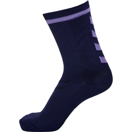 ELITE INDOOR SOCK LOW PA, MARINE/PAISLEY PURPLE, packshot