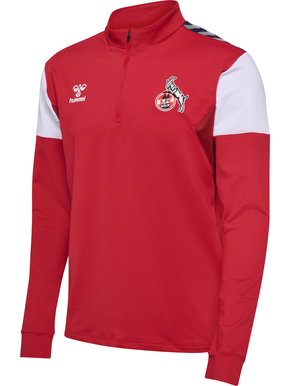 1FCK 23/24 TR HALF ZIP, TRUE RED, packshot
