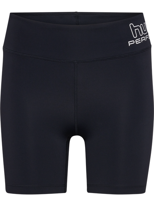 hmlTE FUNDAMENTAL MW TIGHT SHORTS, BLACK/WHITE hmlTE FUNDAMENTAL MW TIGHT SHORTS, BLACK/WHITE, packshot