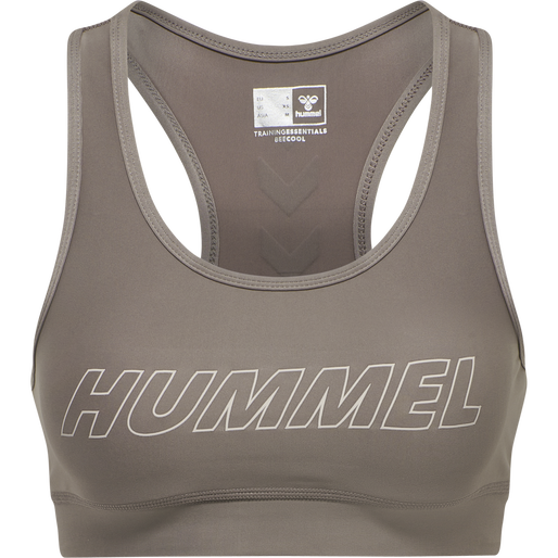hmlTE TOLA 2-PACK SPORTS BRA, BLACK/DRIFTWOOD, packshot