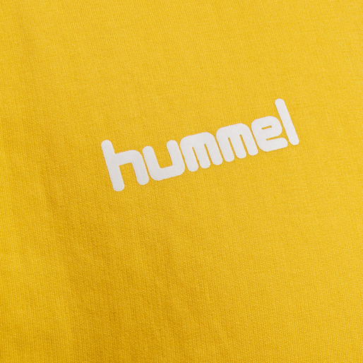 HMLGO COTTON SWEATSHIRT, SPORTS YELLOW HMLGO COTTON SWEATSHIRT, SPORTS YELLOW, packshot