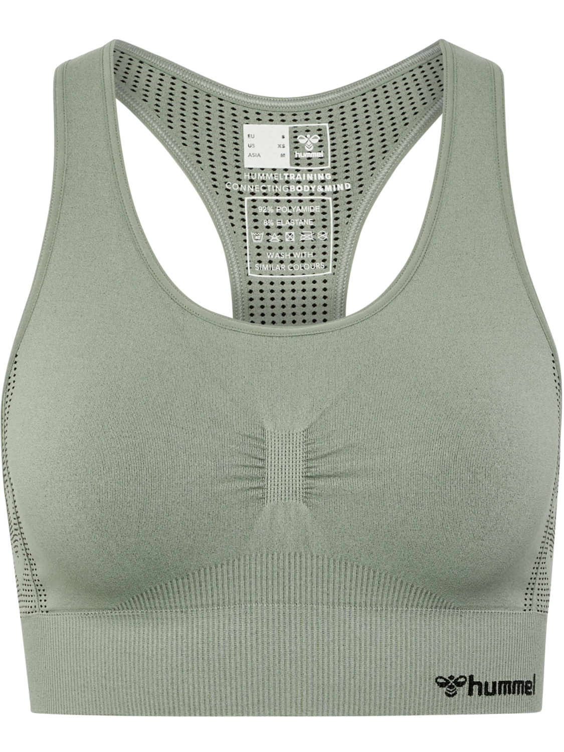 hmlMT SHAPING SEAMLESS SPORTS TOP, SEAGRASS, packshot
