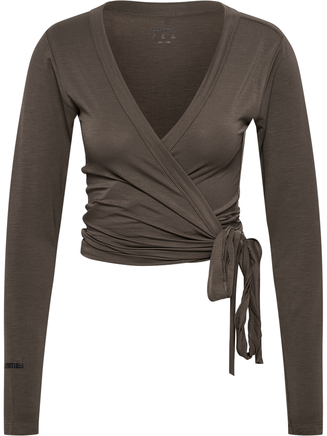 hmlSOFT WRAP BLOUSE, MAJOR BROWN, packshot