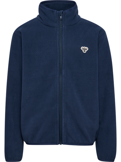 hmlJR FLEECE ZIP JACKET BEE, DRESS BLUES, packshot