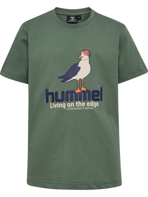 hmlPRINT T-SHIRT S/S, LAUREL WREATH/BLACK IRIS, packshot