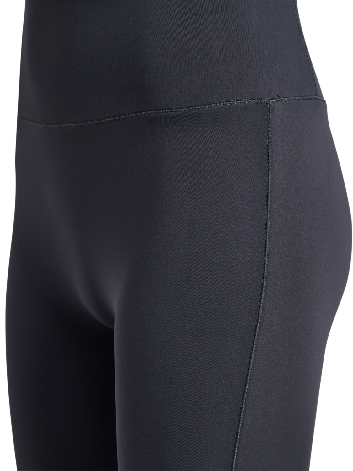 hmlYOGA HIGH WAIST FLARE W TIGHTS, EBONY, packshot
