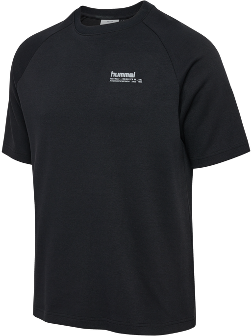 hmlTECH LOOSE T-SHIRT, BLACK, packshot