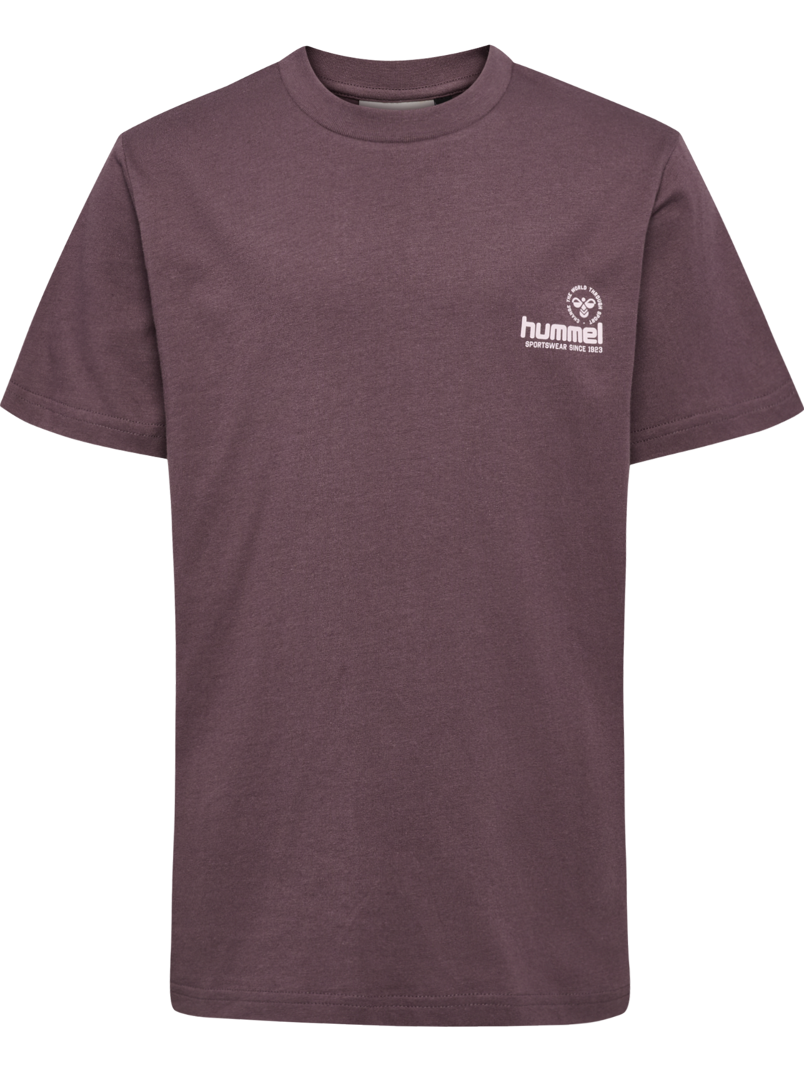 hmlJR REG GRAPHIC T-SHIRT S/S, BLACK PLUM, packshot