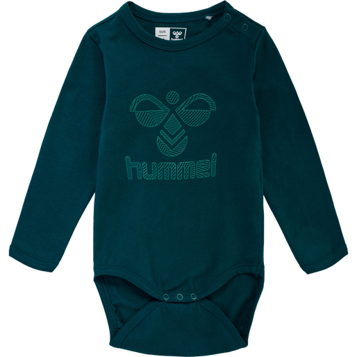 hmlFASTWO FLIPPER BODY L/S, DEEP TEAL, packshot