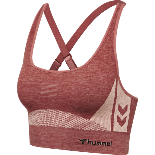 hmlCLEA SEAMLESS  SPORTS TOP, WITHERED ROSE/ROSE TAN MELANGE, packshot