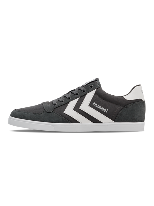 HUMMEL SLIMMER STADIL LOW, CASTLE ROCK/WHITE KH, packshot