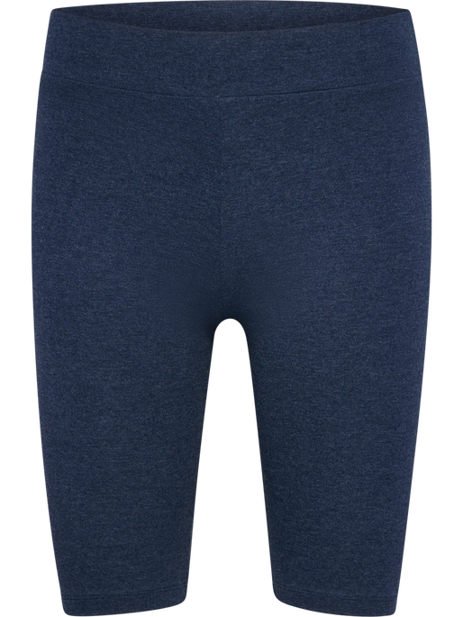 hmlPULSE LOGO MW SHORT TIGHTS, DRESS BLUE MELANGE, packshot