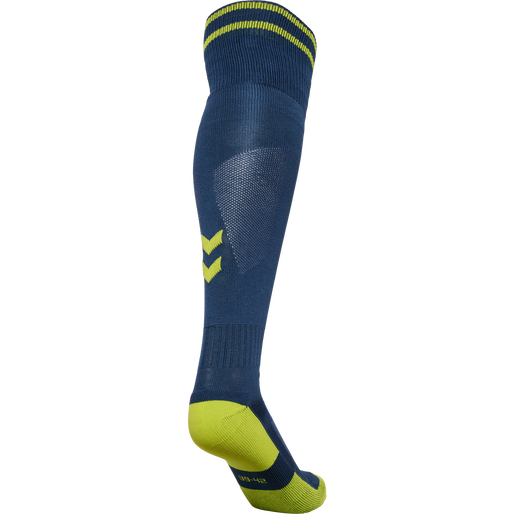 ELEMENT FOOTBALL SOCK , DARK DENIM/LIME PUNCH, packshot