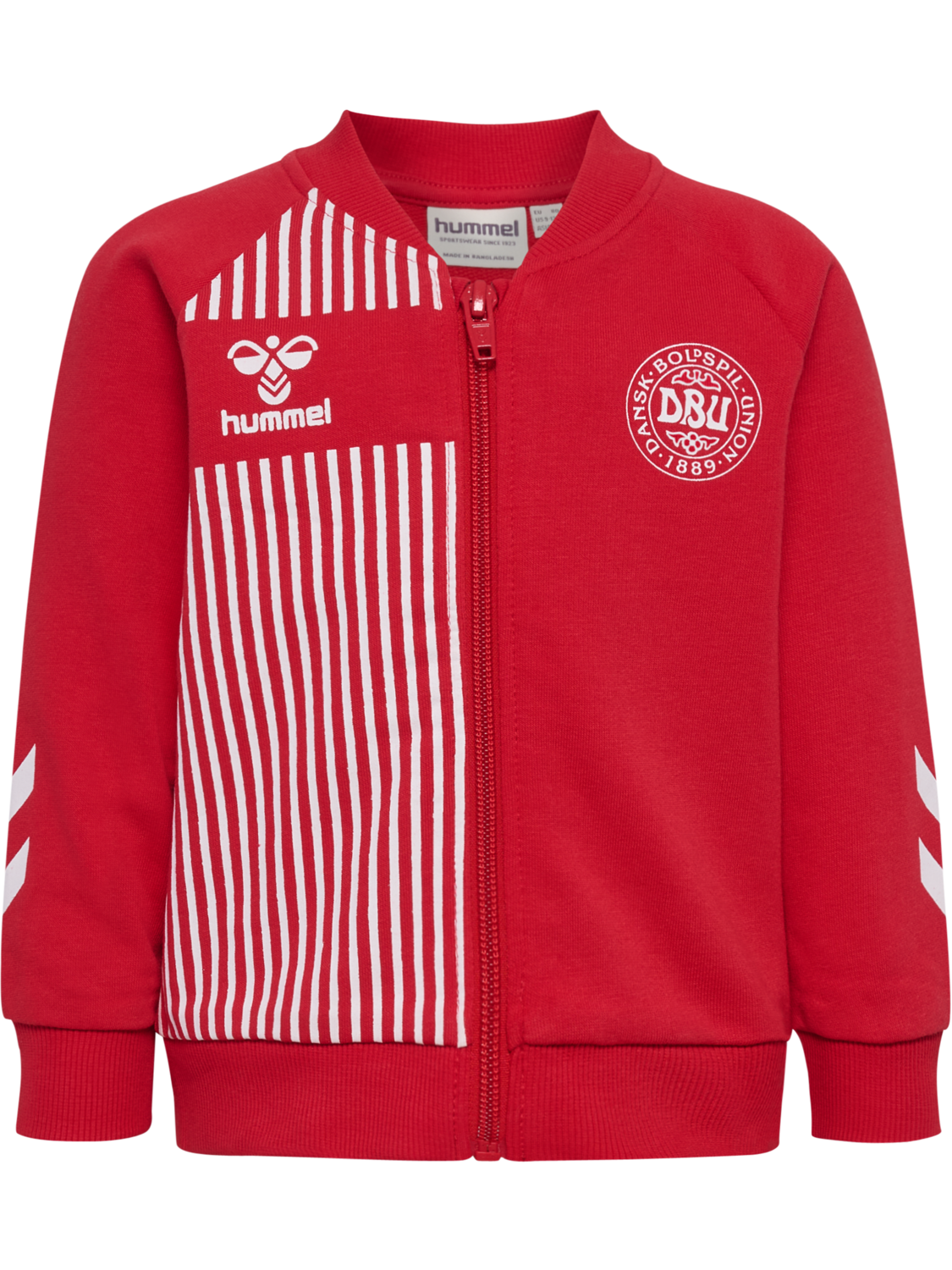 hmlMINI REG DBU ZIP JACKET, TANGO RED, packshot