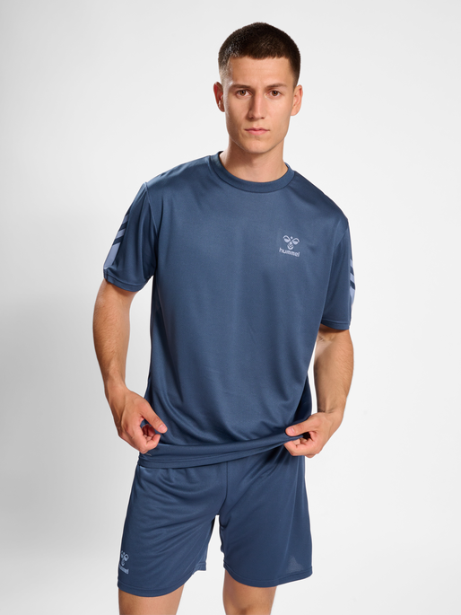 hmlACTIVE PL JERSEY S/S, VINTAGE INDIGO, model