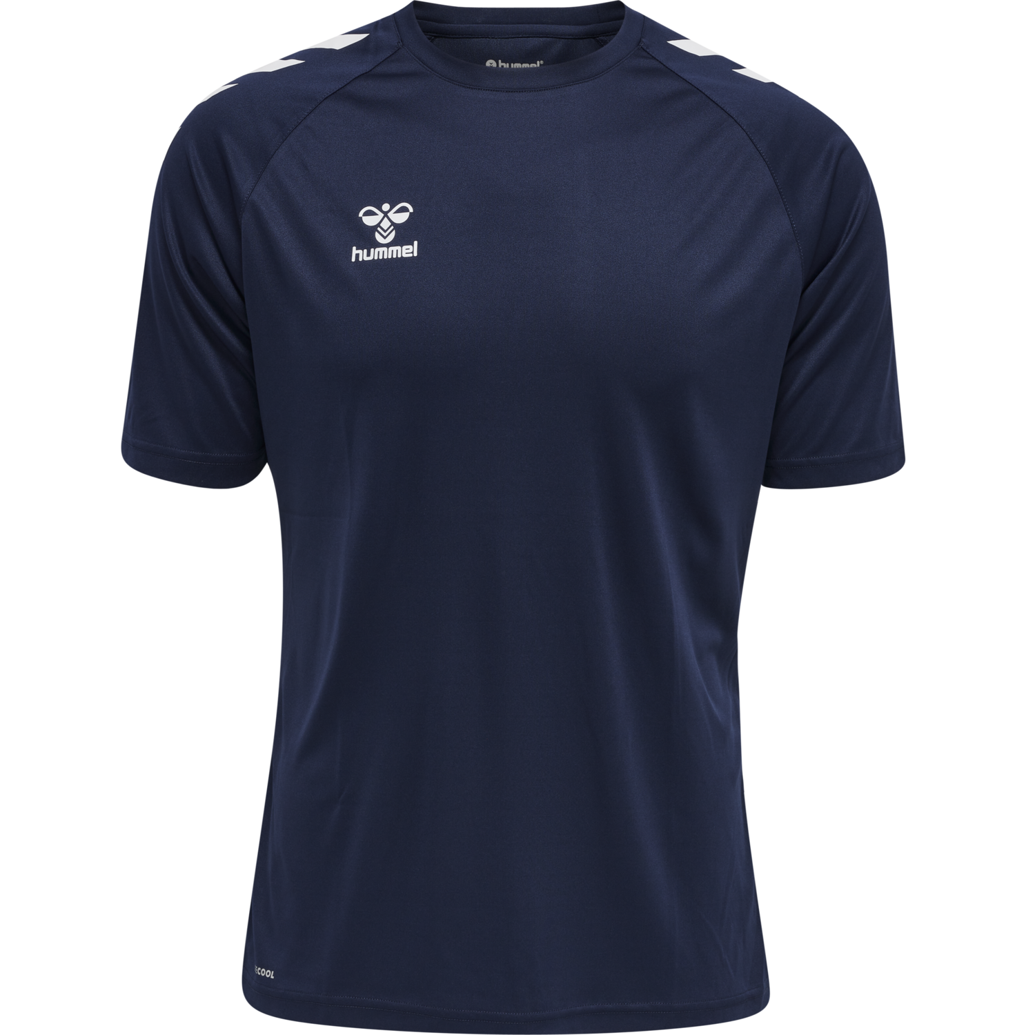 hmlCORE XK CORE POLY T-SHIRT S/S, MARINE, packshot