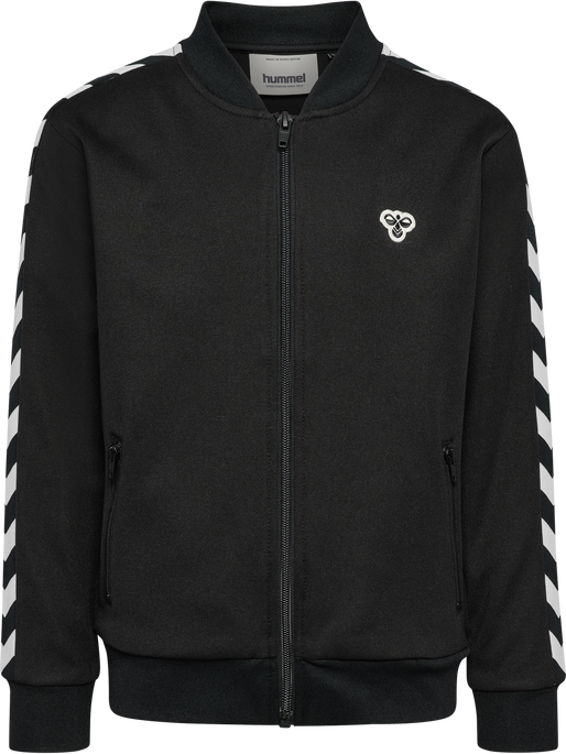 hmlJR ARCHIVE REG POLY ZIP JACKET, BLACK, packshot