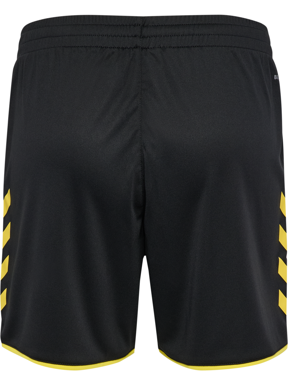 hmlCORE 2.0 SHORTS WOMAN, BLACK/BLAZING YELLOW, packshot