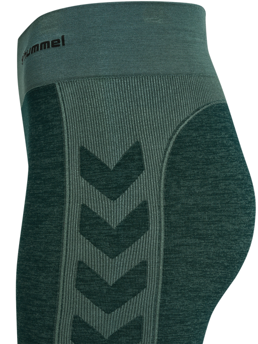 hmlCLEA SEAMLESS CYCLING SHORTS, GREEN GABLES/GARDEN TOPIARY ME, packshot