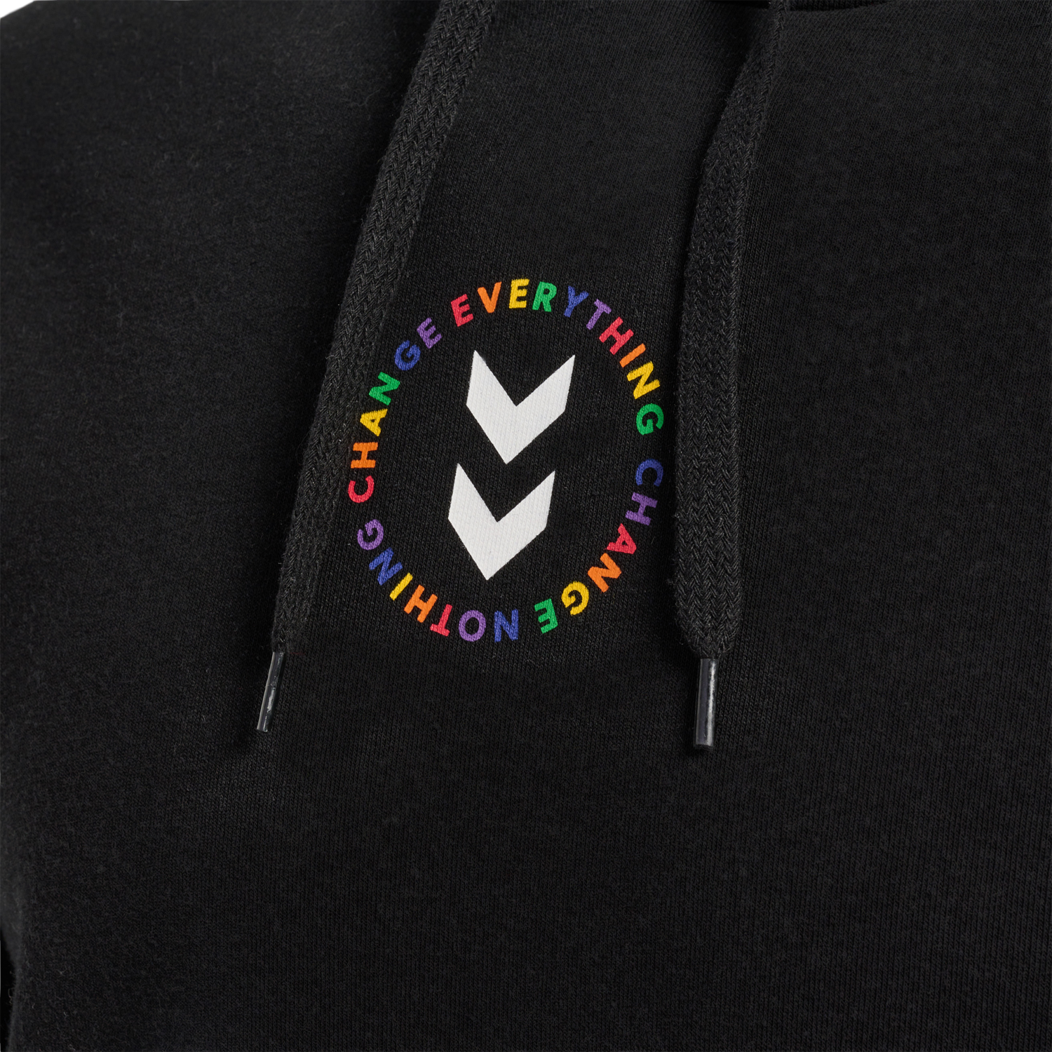 hmlEVERYTHING NOTHING HOODIE, BLACK, packshot
