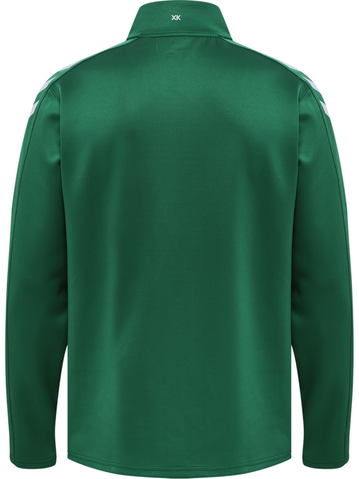 hmlCORE XK POLY ZIP SWEAT, EVERGREEN, packshot