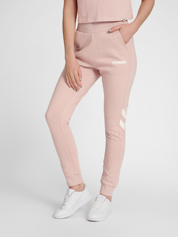 hmlLEGACY WOMAN TAPERED PANTS, CHALK PINK, model