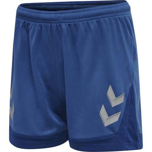 hmlLEAD WOMENS POLY SHORTS, TRUE BLUE, packshot