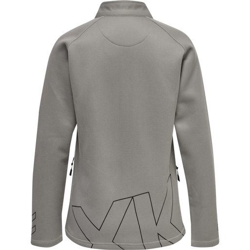 hmlCIMA XK ZIP JACKET WOMAN, GREY MELANGE hmlCIMA XK ZIP JACKET WOMAN, GREY MELANGE, packshot