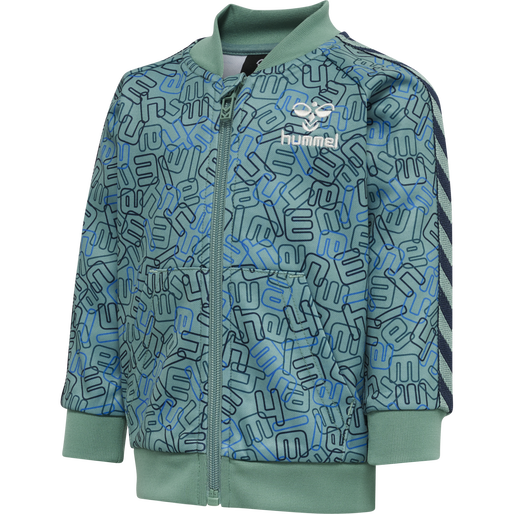 hmlOLYMPUS ZIP JACKET, MINERAL BLUE, packshot