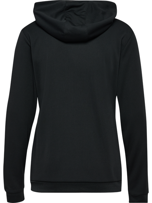 hmlAUTHENTIC PL ZIP HOODIE WOMAN, BLACK hmlAUTHENTIC PL ZIP HOODIE WOMAN, BLACK, packshot