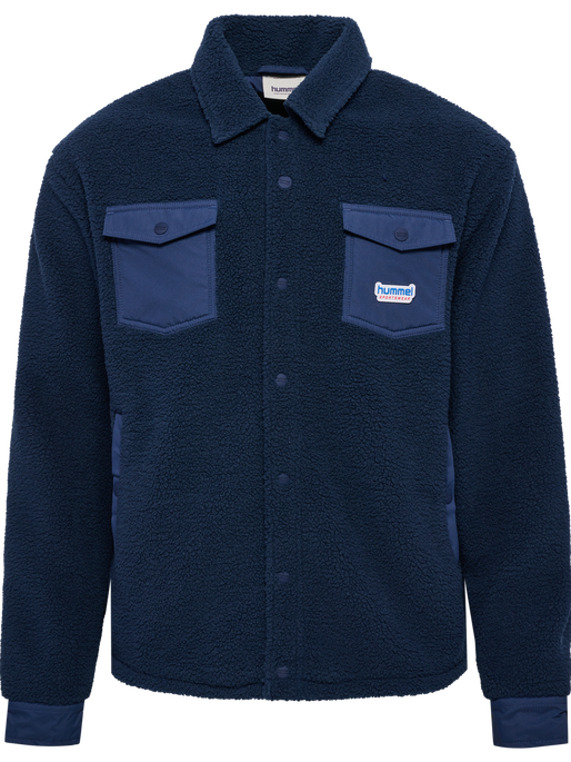 hmlFLEECE OVERSHIRT SPORTSWEAR, DRESS BLUES hmlFLEECE OVERSHIRT SPORTSWEAR, DRESS BLUES, packshot
