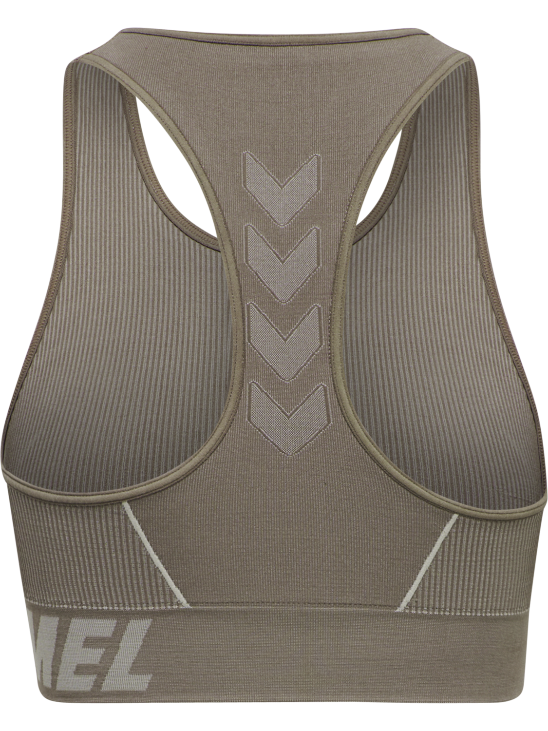hmlTE CHRISTEL SEAMLESS SPORTS TOP, CHATEAU GRAY/DRIFTWOOD MELANGE, packshot