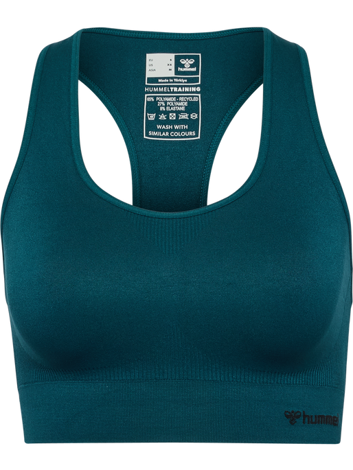hmlTIF SEAMLESS SPORTS TOP, DARK SEA, packshot