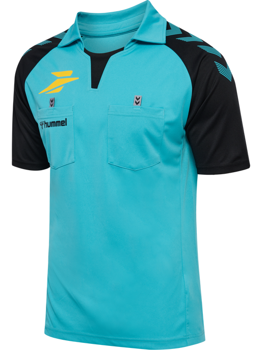 FFHB REFEREE JERSEY S/S, SCUBA BLUE, packshot