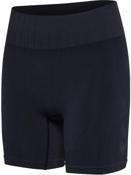 hmlMT DEFINE SEAML SCRUNCH SHORTS, BLACK, packshot