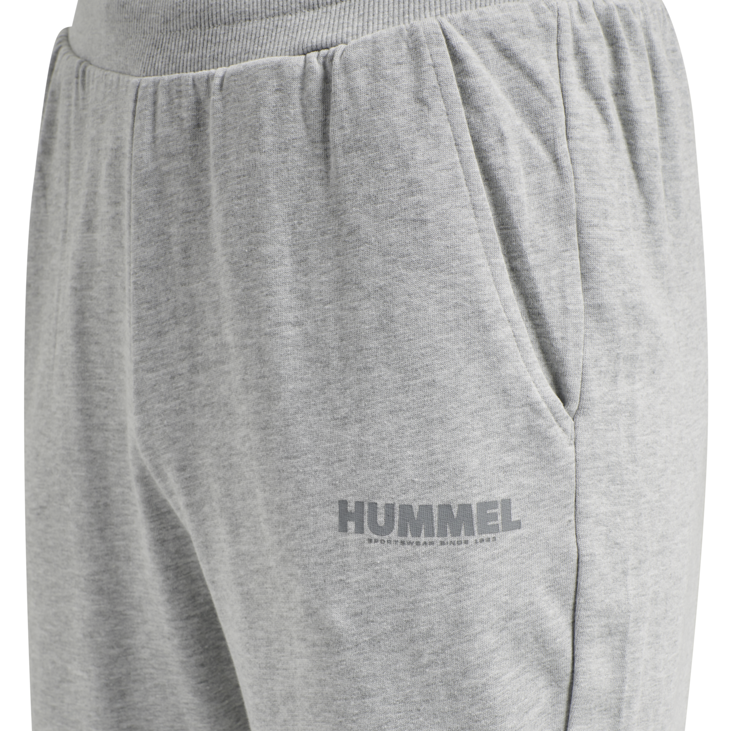 hmlLEGACY TAPERED PANTS, GREY MELANGE, packshot